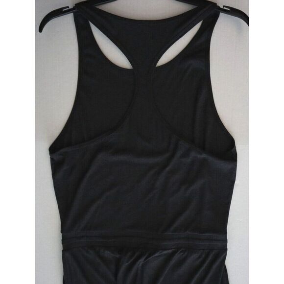 Vuori Women's Sz S Charcoal Gray Heather Racerback One-Piece Lux Jumpsuit - Picture 4 of 10